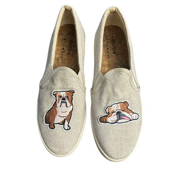 Soludos X Lucy Mail Bull Dog Slip On Sneakers Size 10 - Picture 1 of 5